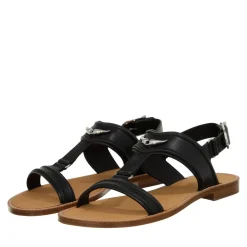 Zadig & Voltaire Caprese Wings Leather Noir Sandalen